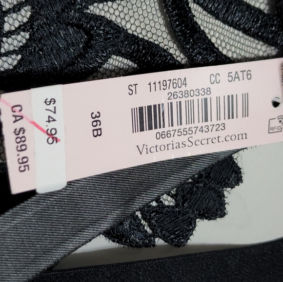 🆕️VS VERY SEXY Strappy Embroidered Open Cup Balconette Bra Size 36B - Picture 14 of 16
